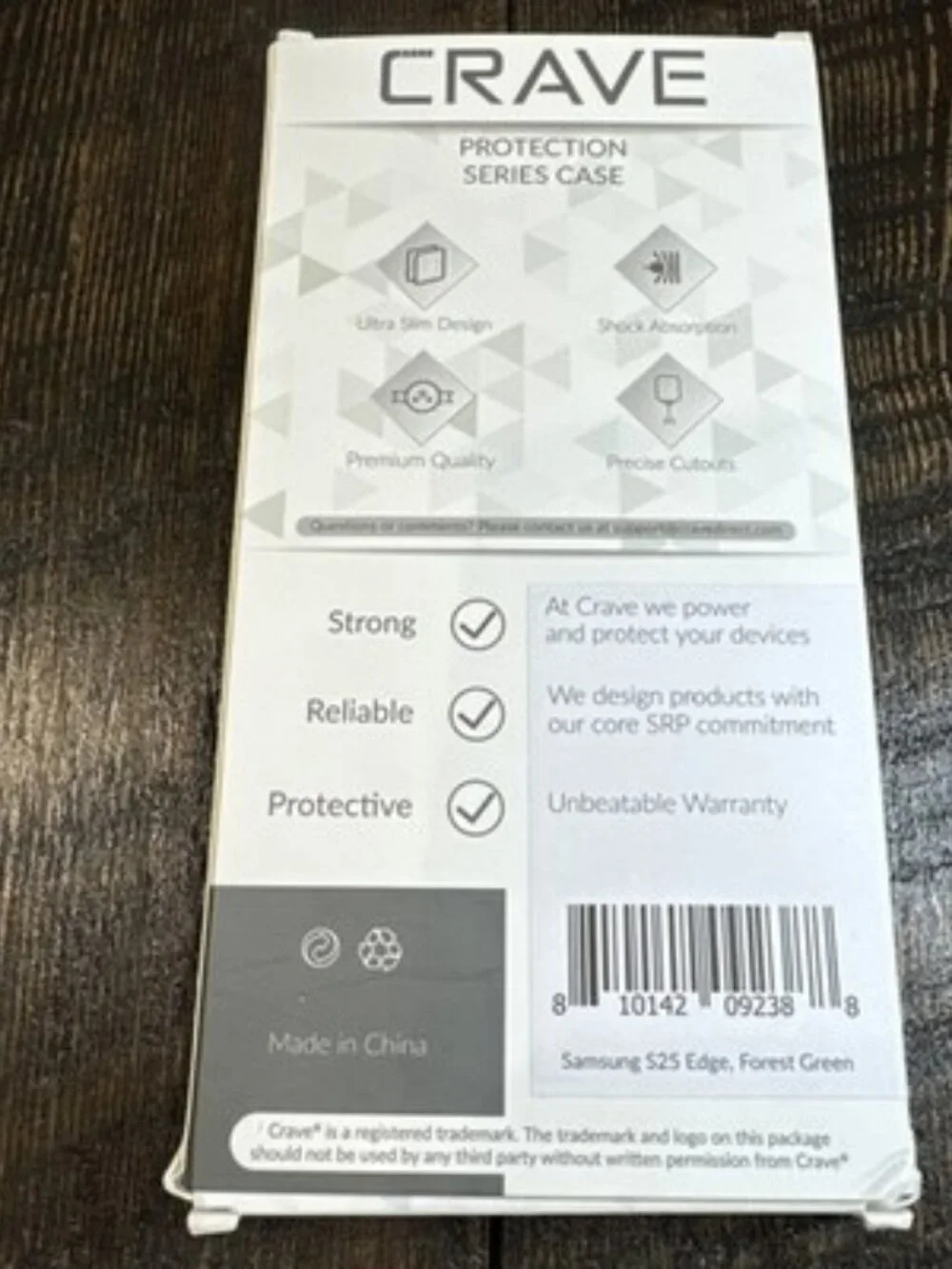 Crave Dual Guard Protection Samsung S25 Edge Case Forest Green Shock Resistant